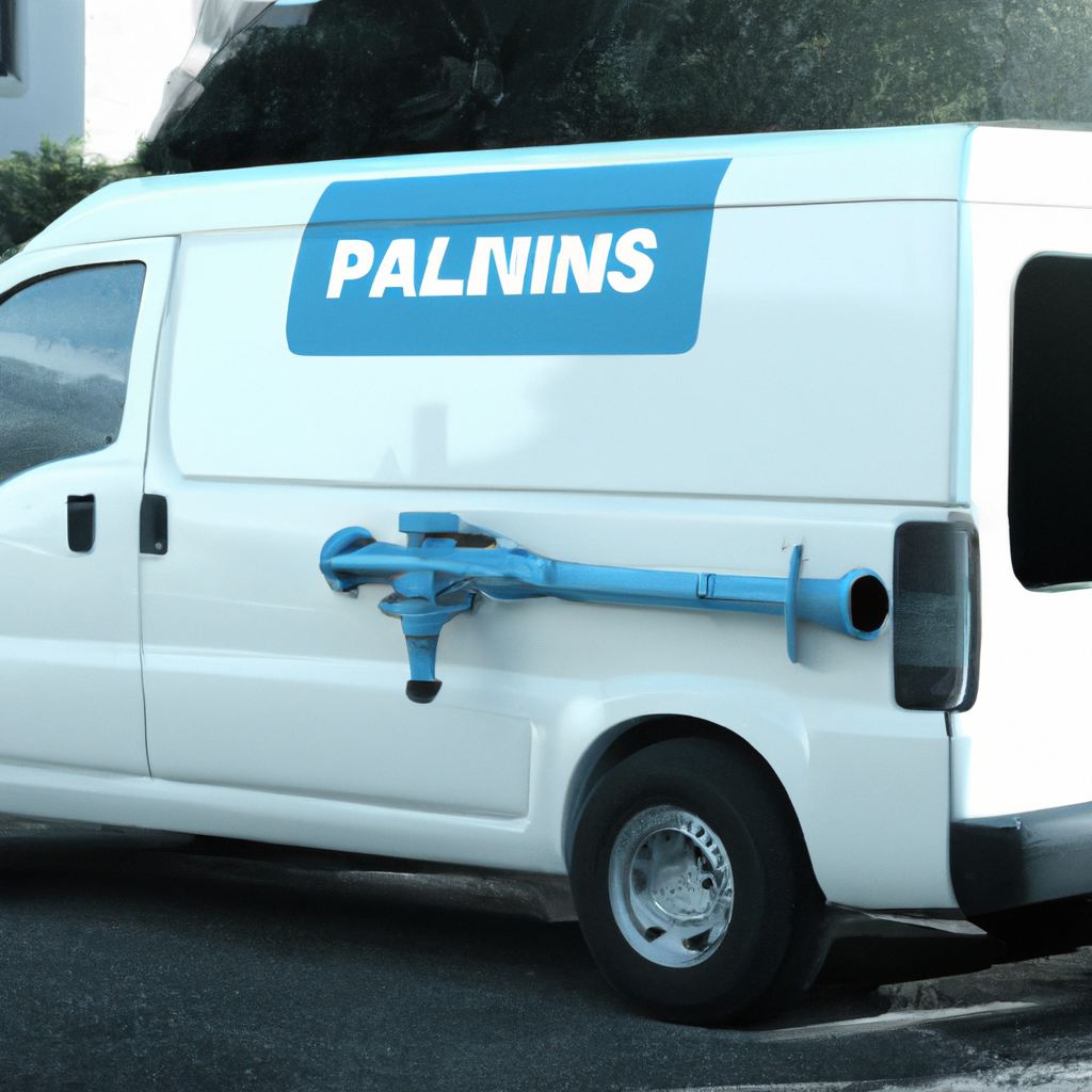 ClearFlow Plumbing service van parked on a Canadian residential street